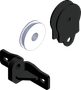 KFI Quick Plow Pulley-Steel Cable