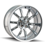 Ridler 650 17x7 / 5x120.65 BP / 0mm Offset / 83.82mm Hub Chrome Wheel