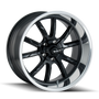 Ridler 650 17x7 / 5x120.65 BP / 0mm Offset / 83.82mm Hub Matte Black Polished Wheel