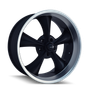 Ridler 695 17x7 / 5x114.3 BP / 0mm Offset / 83.82mm Hub Matte Black Machined Wheel