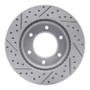 R1 19-25 Ford Bronco Front Right Drilled & Slotted Geo-Carbon Rotor
