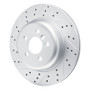 R1 17-26 BMW Z4 Right Rear Drilled & Slotted Geo-Carbon Rotor