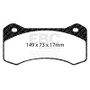 EBC Racing Wilwood 6620 Front SR-21 Sintered Race Brake Pads