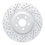 R1 19-24 Ford Edge Front Left Drilled & Slotted Geo-Carbon Rotor