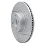 R1 16-18 BMW X4 Left Front Drilled & Slotted Geo-Carbon Rotor
