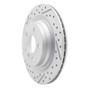 R1 16-26 BMW X1 (USA/Canada) Rear Left Drilled & Slotted Geo-Carbon Rotor
