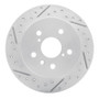 R1 18-24 Toyota Camry Rear Left Drilled & Slotted Geo-Carbon Rotor
