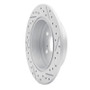 R1 18-24 Toyota Camry Rear Left Drilled & Slotted Geo-Carbon Rotor