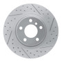 R1 11-18 BMW X4 Rear Right Drilled & Slotted Geo-Carbon Rotor