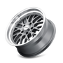 Ridler 607 18x8 / 5x120.65 BP / 0mm Offset / 83.82mm Hub Gloss Grey Machined Wheel