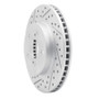 R1 16-22 Toyota Prius Prime Front Left Drilled & Slotted Geo-Carbon Rotor