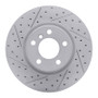 R1 11-18 BMW X3 Front Left Drilled & Slotted Geo-Carbon Rotor