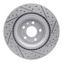 R1 13-19 Ford Taurus Excl Sho Front Left Drilled & Slotted Geo-Carbon Rotor