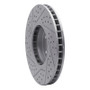 R1 08-19 BMW X5 Front Right Drilled & Slotted Geo-Carbon Rotor