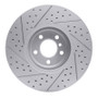 R1 08-19 BMW X5 Front Right Drilled & Slotted Geo-Carbon Rotor