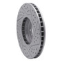 R1 08-19 BMW X6 Front Left Drilled & Slotted Geo-Carbon Rotor
