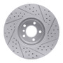 R1 08-19 BMW X6 Front Left Drilled & Slotted Geo-Carbon Rotor