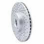 R1 07-19 BMW X5 Front Left Drilled & Slotted Geo-Carbon Rotor