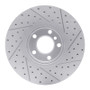 R1 07-19 BMW X5 Front Left Drilled & Slotted Geo-Carbon Rotor