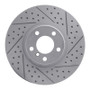 R1 07-18 BMW X6 Front Right Drilled & Slotted Geo-Carbon Rotor