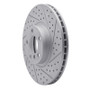 R1 07-18 BMW X6 Front Right Drilled & Slotted Geo-Carbon Rotor