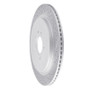 R1 13-14 Ford Mustang Rear Right Drilled & Slotted Geo-Carbon Rotor