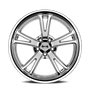 Ridler 606 17x8 / 5x114.3 BP / 0mm Offset / 83.82mm Hub Chrome Wheel