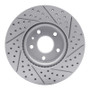 R1 13-20 Ford Fusion Front Left Drilled & Slotted Geo-Carbon Rotor