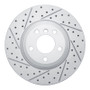 R1 07-19 BMW X5 Rear Left Drilled & Slotted Geo-Carbon Rotor
