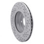 R1 04-10 BMW X3 Front Left Drilled & Slotted Geo-Carbon Rotor