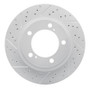 R1 08-21 Lexus Lx570 Front Left Drilled & Slotted Geo-Carbon Rotor