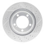 R1 08-21 Lexus Lx570 Front Left Drilled & Slotted Geo-Carbon Rotor