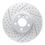 R1 02-06 BMW X5 Front Left Drilled & Slotted Geo-Carbon Rotor
