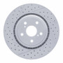 R1 08-21 Lexus Nx300 Front Left Drilled & Slotted Geo-Carbon Rotor
