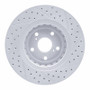 R1 08-21 Lexus Nx300 Front Left Drilled & Slotted Geo-Carbon Rotor