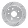 R1 06-18 Lexus Hs250H Rear Left Drilled & Slotted Geo-Carbon Rotor