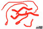 do88 Volvo C30/C70/S40/V50 Turbo Automatic 04-13 Coolant Hoses Red