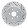R1 04-09 Lexus Rx330 Front Right Drilled & Slotted Geo-Carbon Rotor