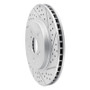 R1 04-09 Lexus Rx330 Front Right Drilled & Slotted Geo-Carbon Rotor