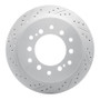 R1 01-09 Lexus Gx470 Rear Left Drilled & Slotted Geo-Carbon Rotor