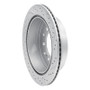 R1 01-09 Lexus Gx470 Rear Left Drilled & Slotted Geo-Carbon Rotor