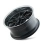 Ridler 650 18x8 / 5x114.3 BP / 0mm Offset / 83.82mm Hub Matte Black Polished Wheel