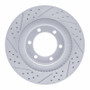 R1 03-09 Lexus Gx470 Front Right Drilled & Slotted Geo-Carbon Rotor