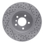 R1 11-16 BMW 528I Front Right Drilled & Slotted Geo-Carbon Rotor