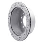 R1 98-07 Lexus Lx470 Rear Right Drilled & Slotted Geo-Carbon Rotor