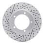 R1 98-07 Lexus Lx470 Front Left Drilled & Slotted Geo-Carbon Rotor
