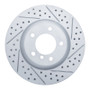 R1 09-16 BMW Z4 Front Right Drilled & Slotted Geo-Carbon Rotor