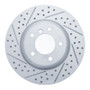 R1 09-16 BMW Z4 Front Left Drilled & Slotted Geo-Carbon Rotor