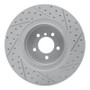 R1 07-08 BMW Alpina B7 Rear Left Drilled & Slotted Geo-Carbon Rotor