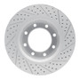 R1 12-25 Ford F-350 Super Duty 4WD Front Left Drilled & Slotted Geo-Carbon Rotor